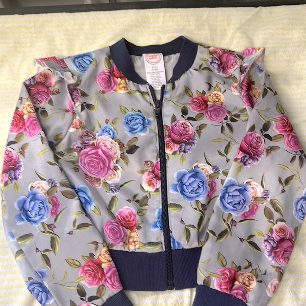 Wonder Nation Floral Zipped Jacket